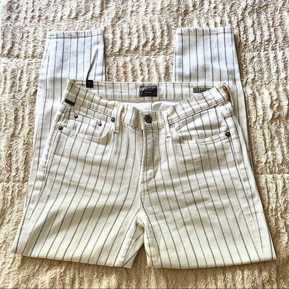 Citizens of Humanity Pinstripe Denim Skinny Jeans